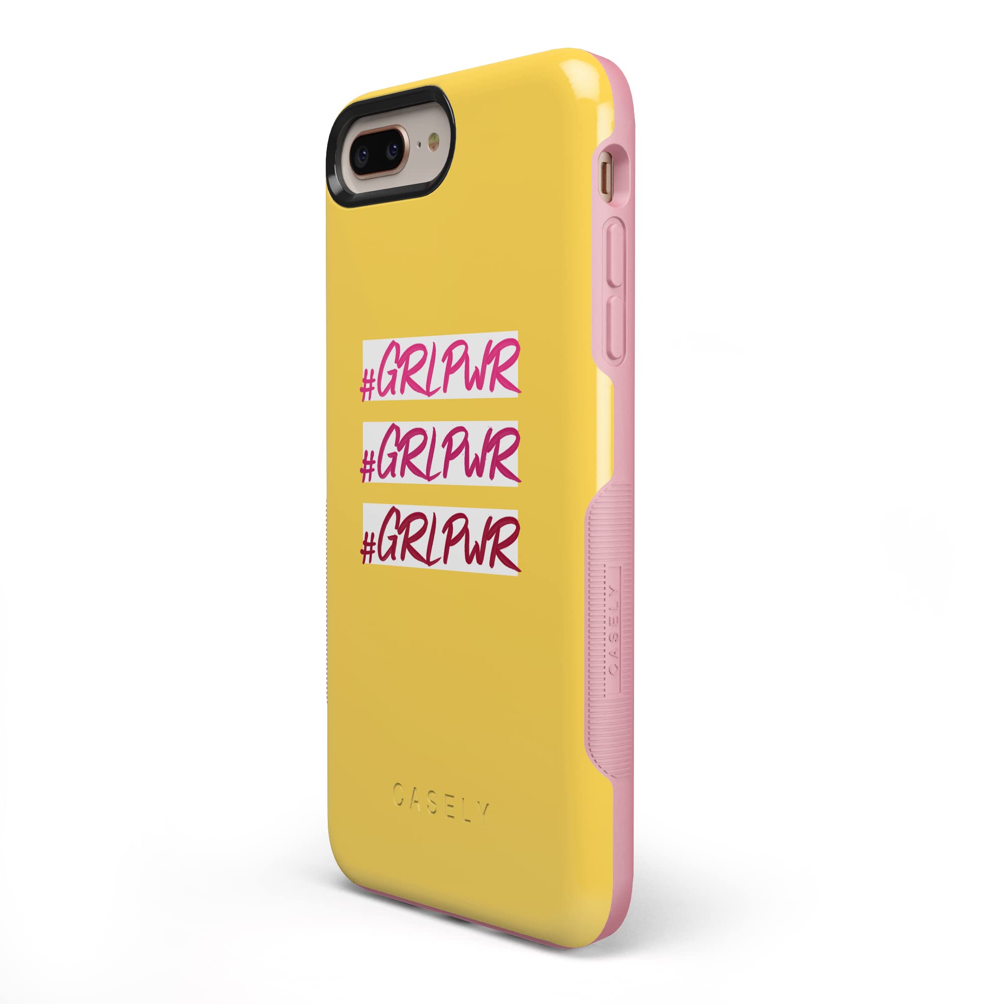 Casely iPhone 6/7/8 Plus Case - #GRLPWR Triple Threat Protective Phone Cover | Slim Shockproof Case for Women, Girls | Perfect for Work, School & Everyday Use