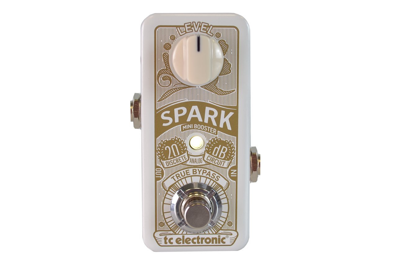 TC Electronic Spark Mini Booster Guitar Effects Pedal - Compact Clean Boost for Electric Guitar & Bass - Perfect for Live Performances, Studio Recording & Practice Sessions