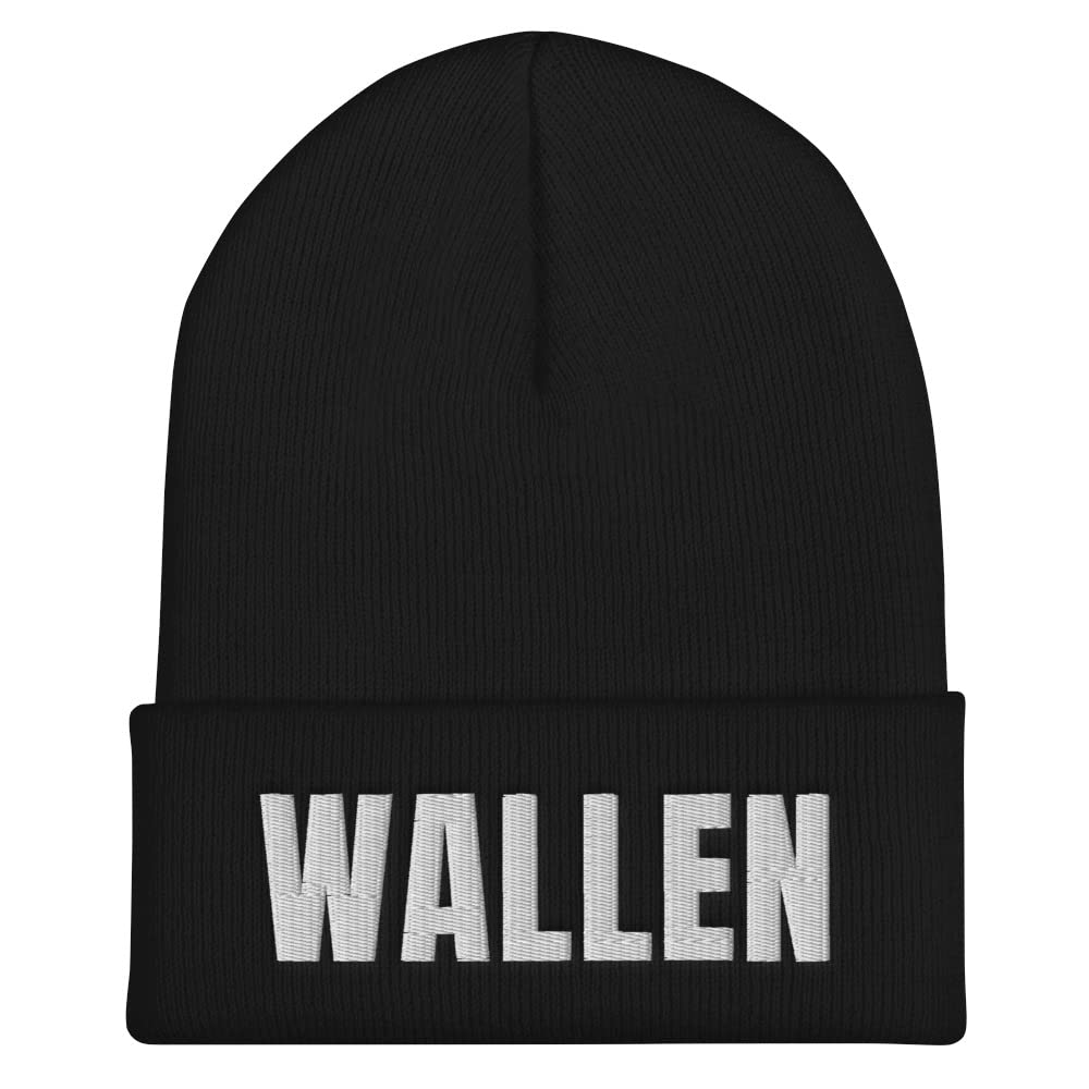 Wallen Country Music Hat - Embroidered Cuffed Beanie for Men & Women | Perfect for Concerts, Outdoor Adventures & Country Music Fans