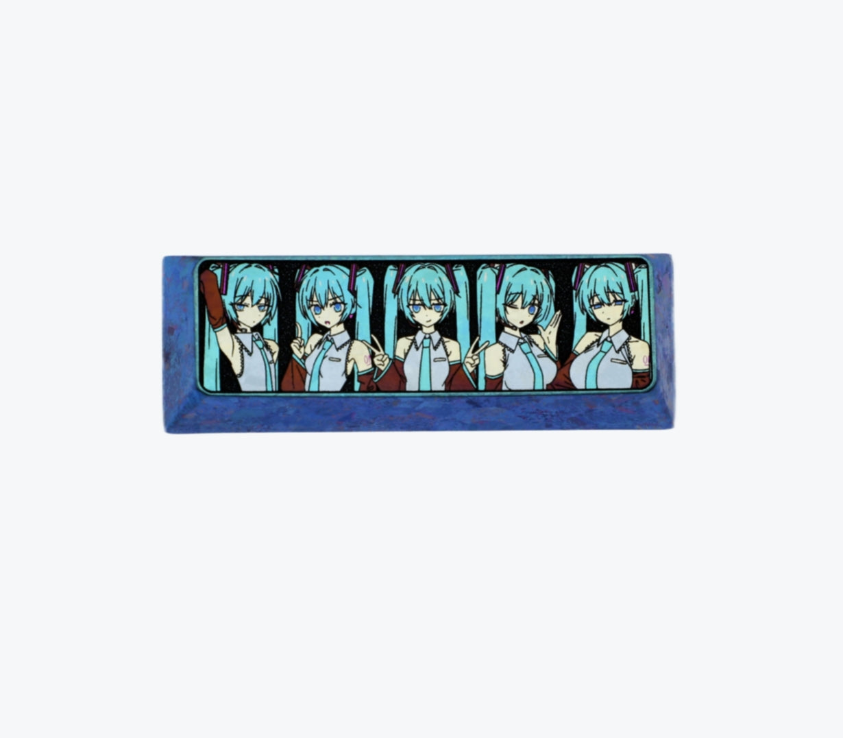 Hatsune Miku Anime Keycap - 2.75U Shift Key - Colored Titanium Alloy Custom Mechanical Keyboard Keycap for Gaming & Typing - Perfect for Gamer, Programmer & Keyboard Enthusiast