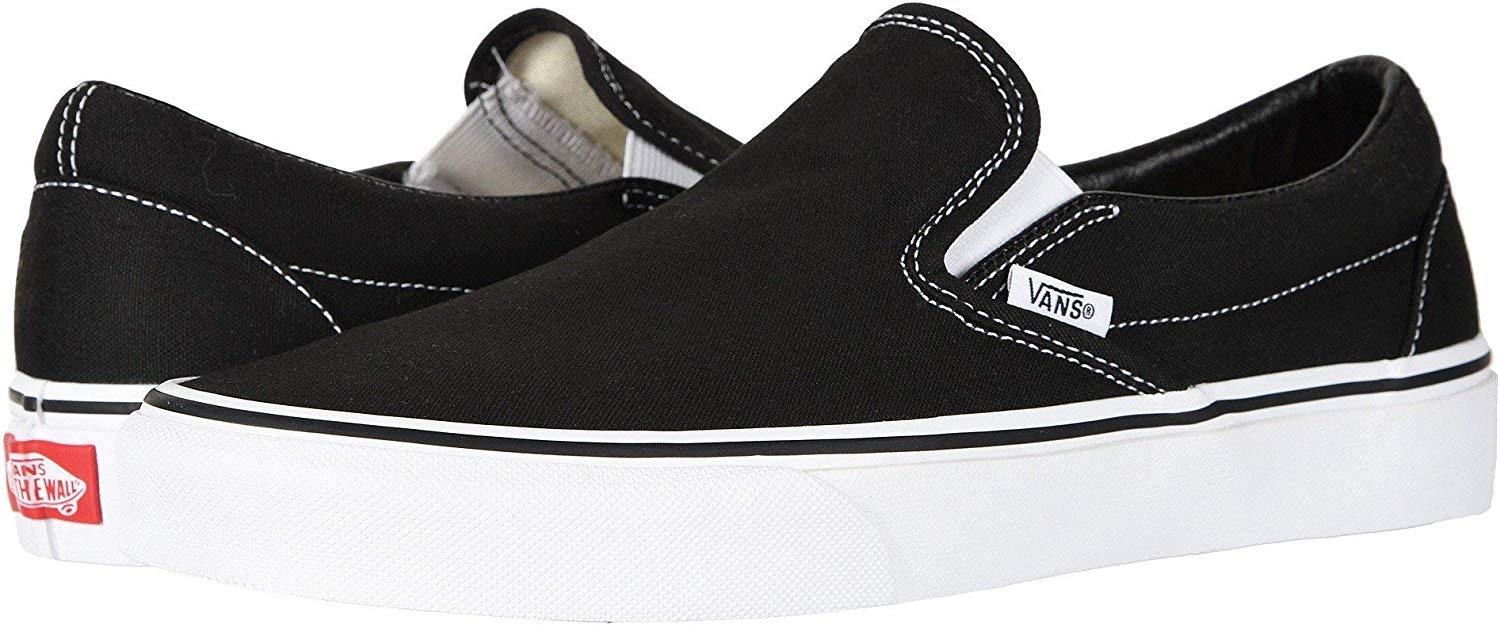Vans Classic Slip-On Sneakers for Men & Women | Black & White Checkerboard Skate Shoes | Casual Wear, Street Style & Skateboarding