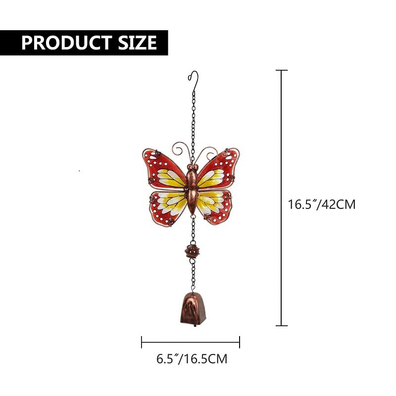 4pcs WeBert Wind Hanging Decorations - Outdoor Wind Chime Bells for Garden, Yard & Home Decor | Perfect for Patio, Balcony and Backyard Wind Ornaments