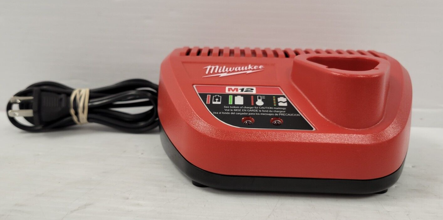 Milwaukee 48-59-2401 Battery Charger - Fast Charging for M12 & M18 Batteries - Perfect for Power Tools & DIY Projects