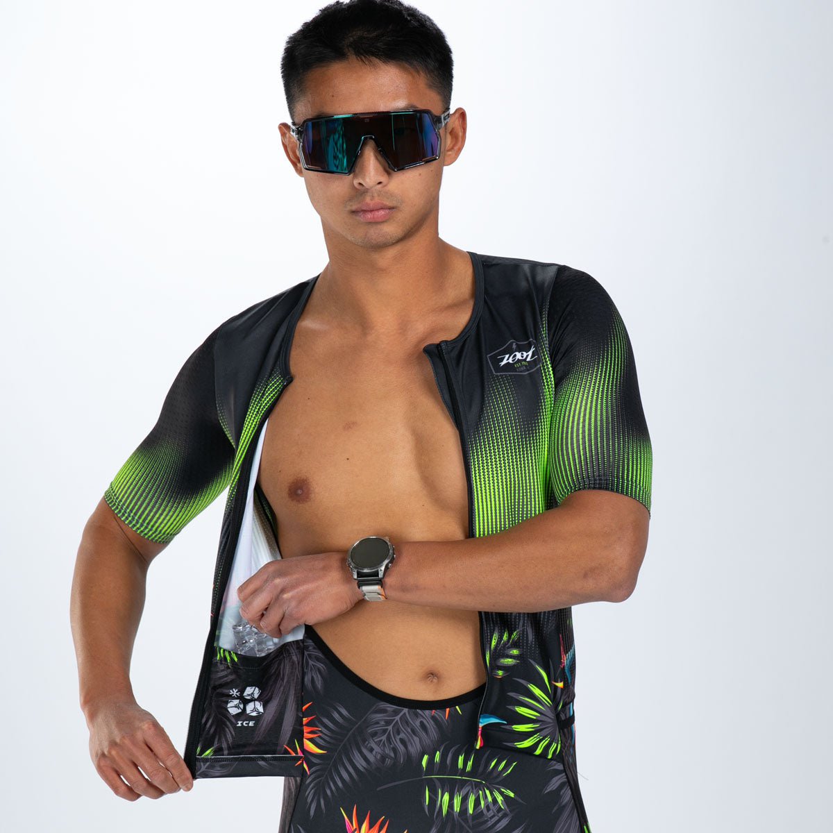 Men's Limited Edition Tri Aero FZ Racing Suit - High Performance Tropical Magic Design for Motorcycle & Motorsport Enthusiasts | Perfect for Track Days, Racing Events & Motorcycle Adventures