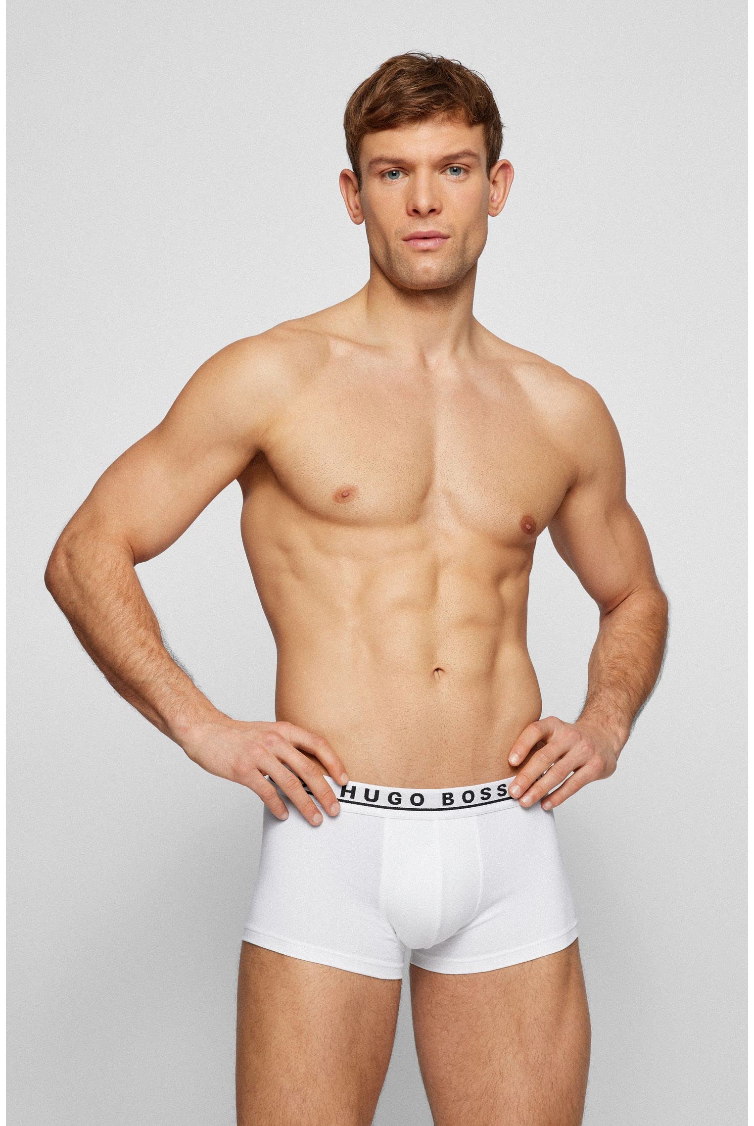 BOSS 3 Pack Men's Boxer Briefs - Soft Cotton Underwear for Comfort & Support - Perfect for Workout, Travel & Everyday Wear