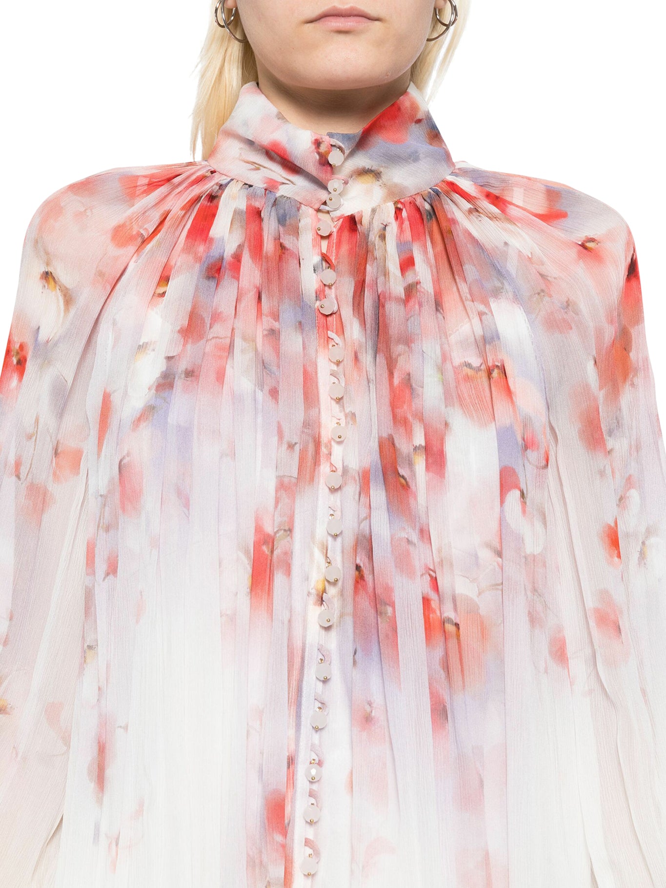 Floral Print Blouse for Women - Elegant Flowy Tops with V-Neck & Short Sleeves - Perfect for Spring Summer, Office Wear & Casual Outfits