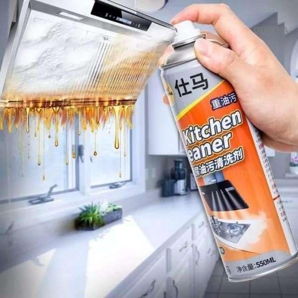 **WEXUS Heavy-Duty Kitchen Cleaner Foam Spray – Powerful Degreaser for Exhaust Fan, Stove, Oven & Appliances | Multi-Purpose Stain & Grease Remover (500ml) – Ideal for Deep Cleaning Kitchens, Restaurants & BBQ Grills**