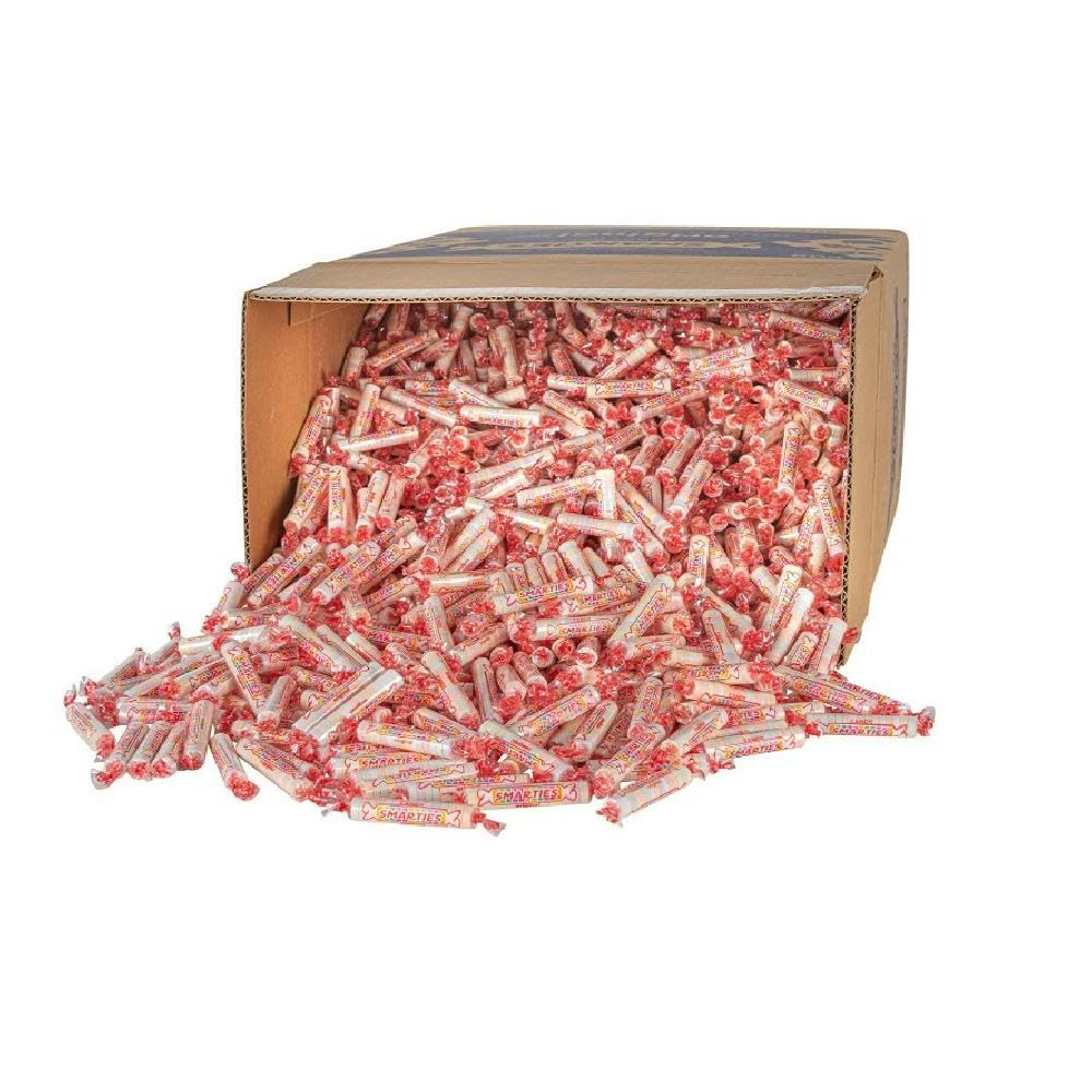 Smarties Candy Bulk Rolls - Gluten Free, Vegan, Assorted Flavors (Pineapple, Cherry, Strawberry, Grape, Orange) - 40lb Individually Wrapped Sweet Treats for Parties, Halloween, Easter & Everyday Snacking