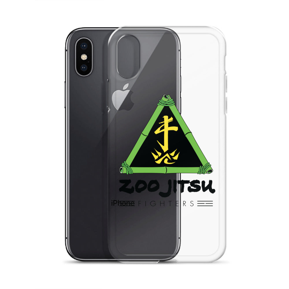 Zoo Jitsu Fighters Logo Clear Protective Case for iPhone 14/13/12/11 Pro Max XR XS - Slim Shockproof Phone Cover with Premium HD Print - Perfect for Martial Arts Fans & Anime Lovers