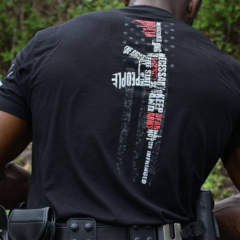 2nd Amendment Patriotic T-Shirt for Men & Women - Black - Perfect for Gun Rights Supporters & Political Rallies