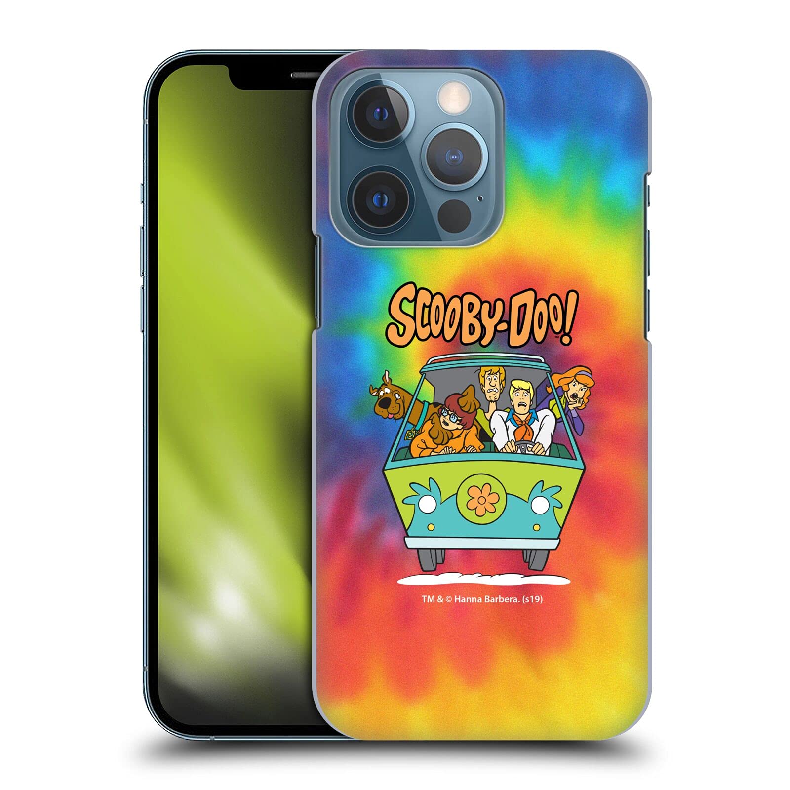 Head Case Designs Scooby-Doo Tie Dye Mystery Inc. Hard Case for iPhone 13 Pro - Durable Protective Cover for Fans & Daily Use