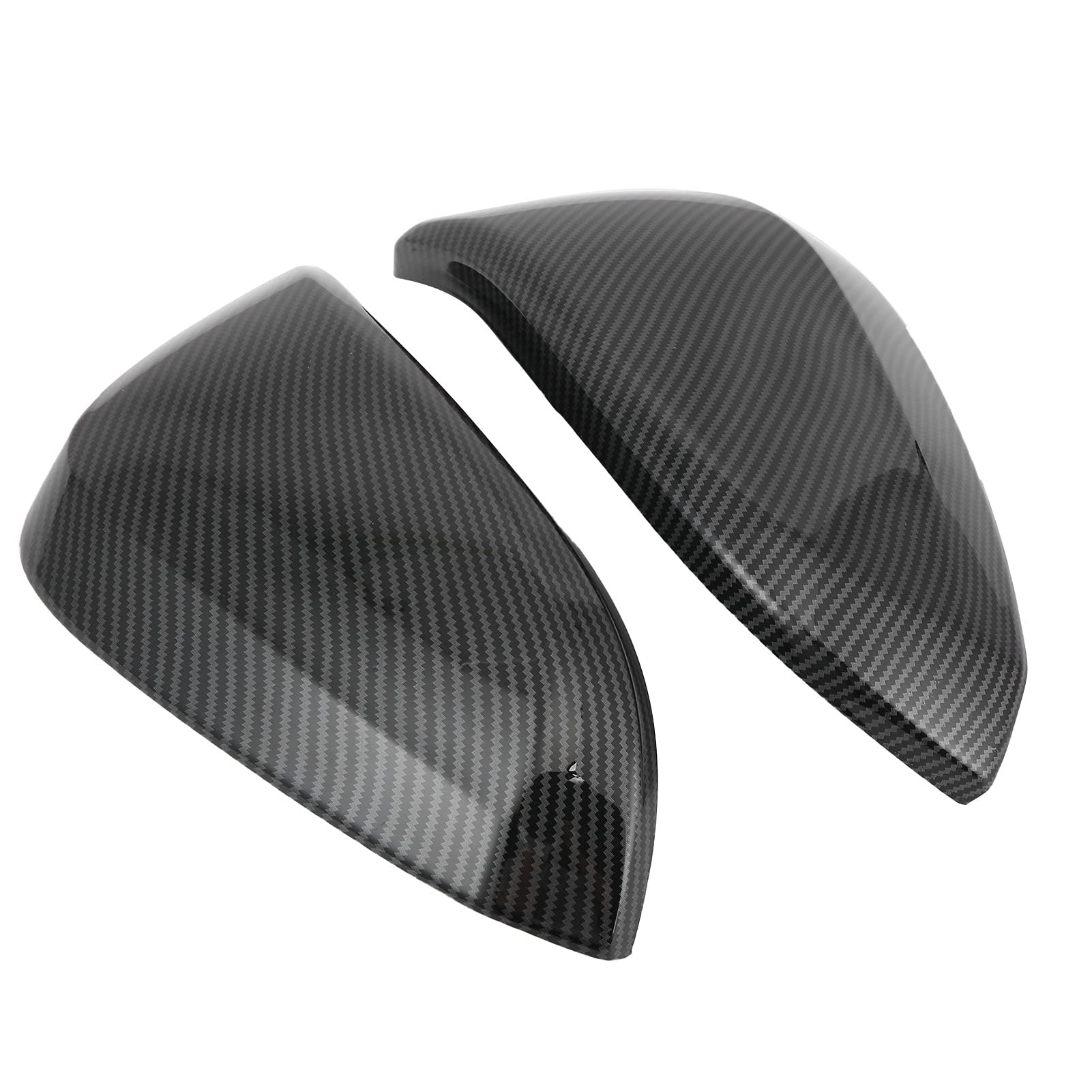 Carbon Fiber Side Mirror Covers (2pcs) - Compatible with Toyota Hilux Revo Vigo, Fortuner, Highlander, RAV4, Innova - Durable Exterior Accessories for Enhanced Style & Protection - Perfect for Off-Roading & Daily Commuting