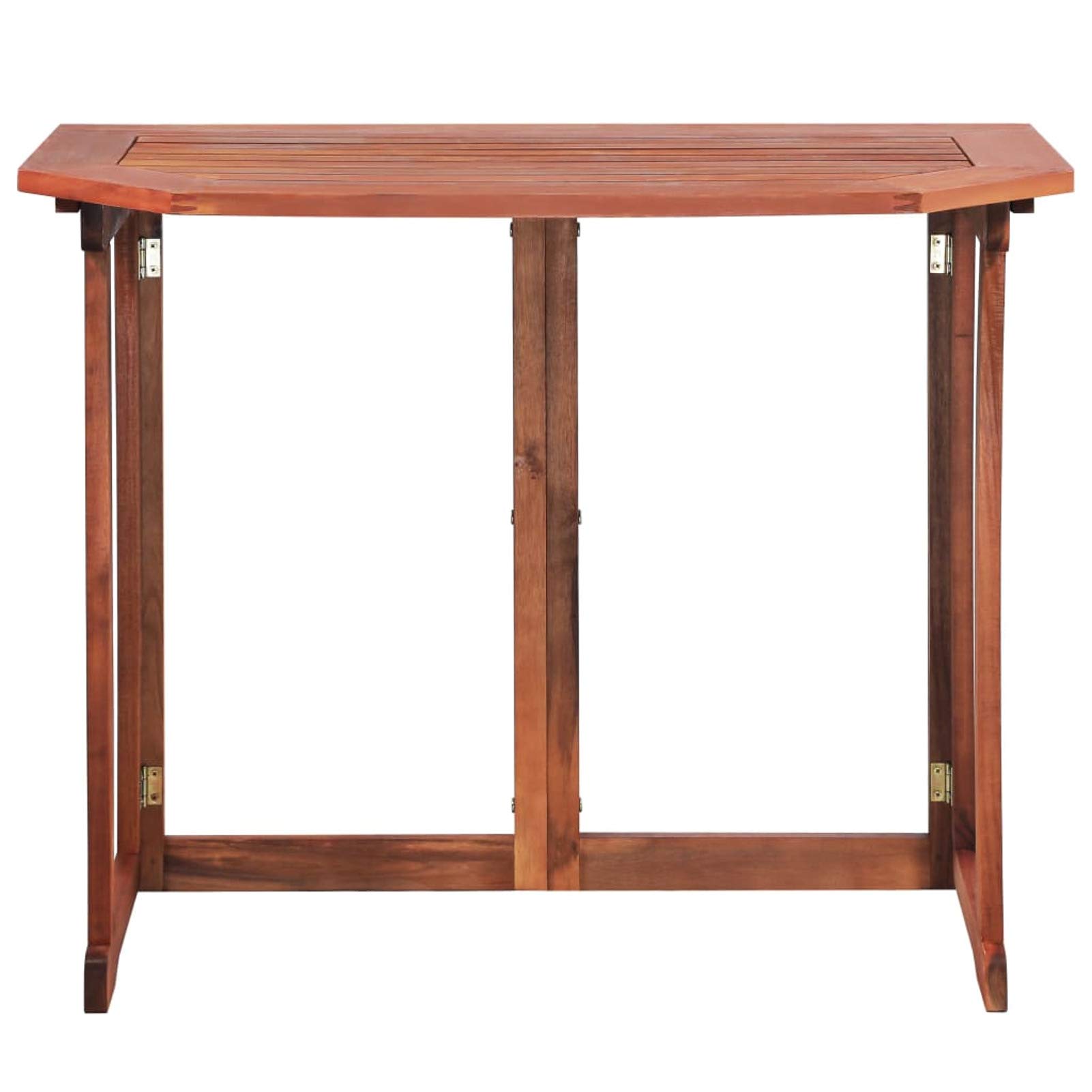 35.4x19.7x29.5 Inch Solid Acacia Wood Bistro Table - Bar Height Cocktail Table for Patio, Kitchen, Restaurant & Outdoor Party Decor