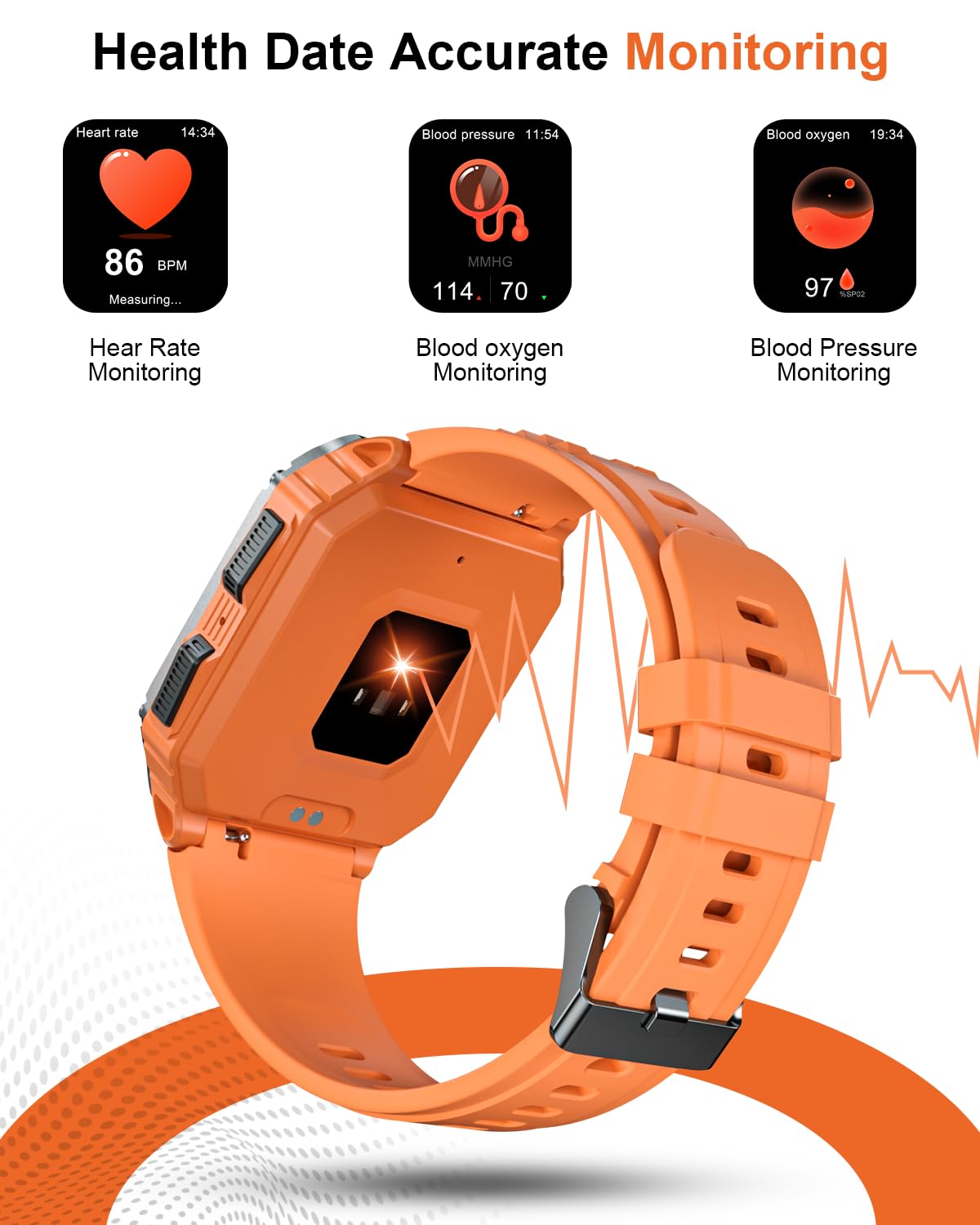 Hohosb Sport Smart Watch for Men & Women - 1.95