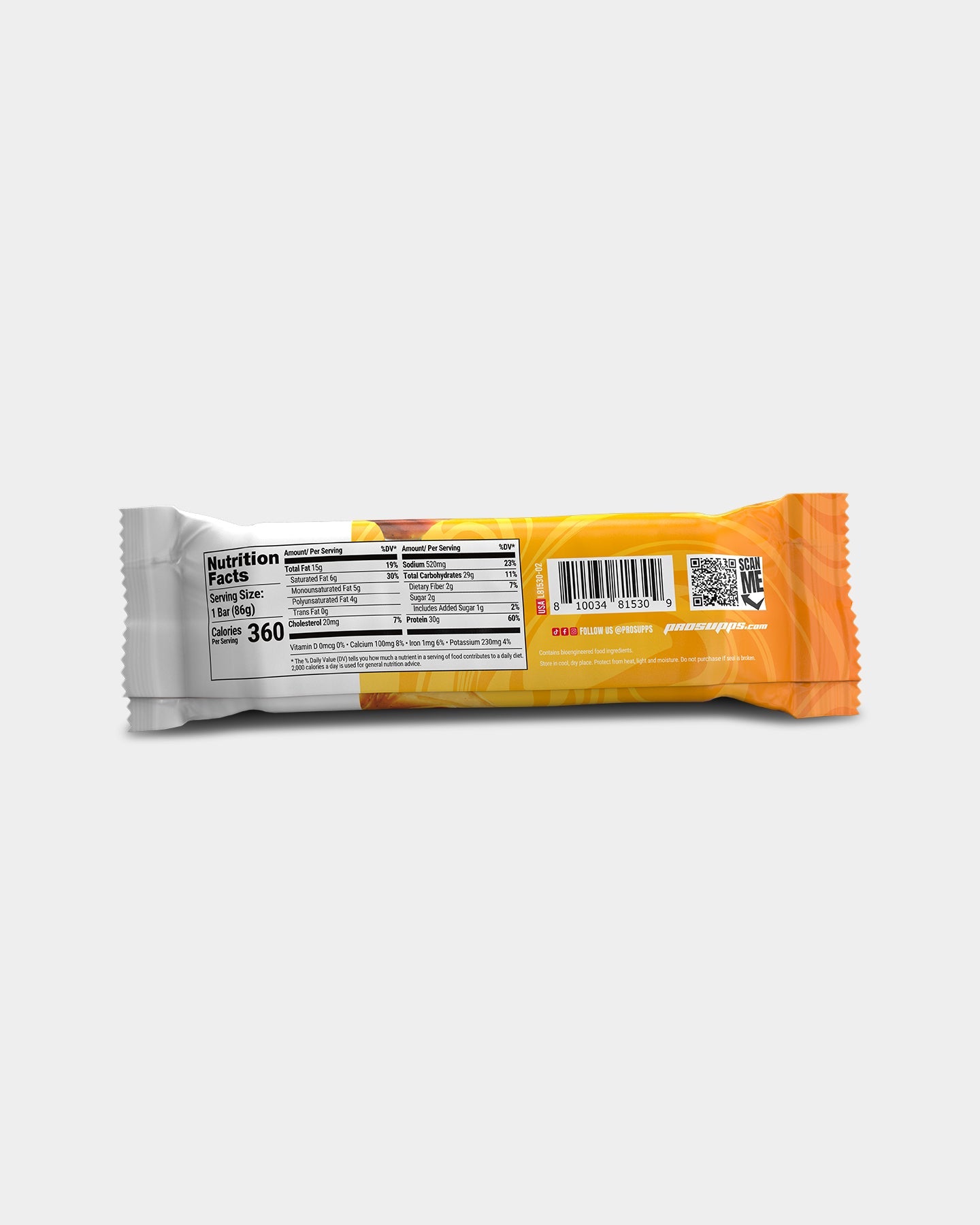 Pro Supps Mybar Protein Bars - 12 Count Pack | High Protein Snack for Workout Recovery, Energy Boost & On-the-Go Nutrition