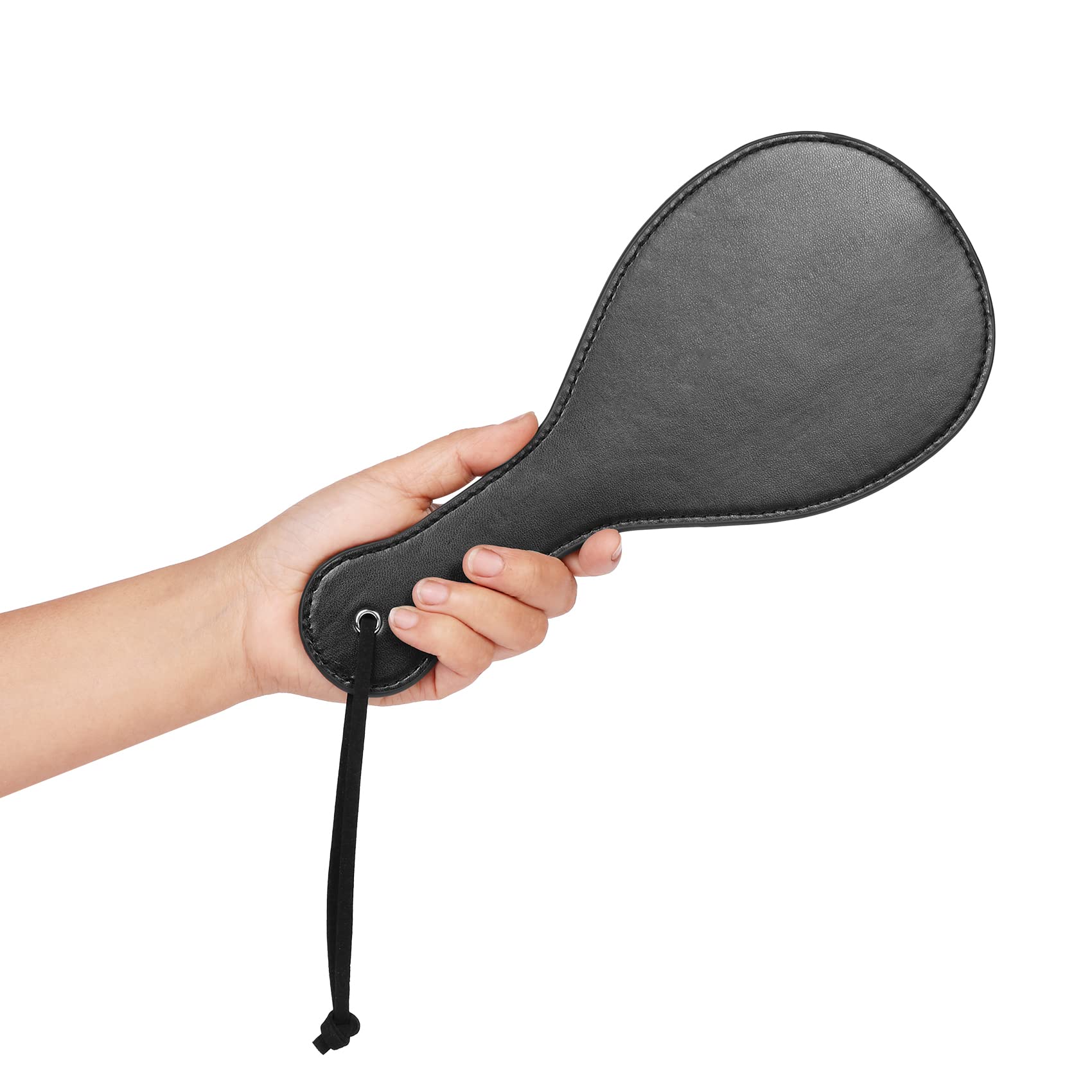 BDSM Spanking Paddle - Faux Leather Round Adult Spanking Toy for Couples, Sensual Play & BDSM Accessories - Perfect for Roleplay, Bondage & Sensual Massage