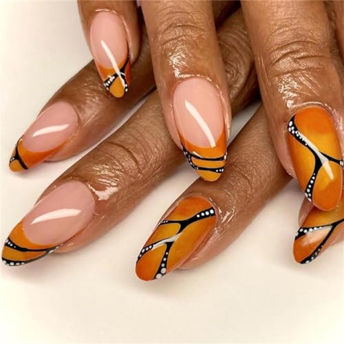 French Orange with Black Painting A01