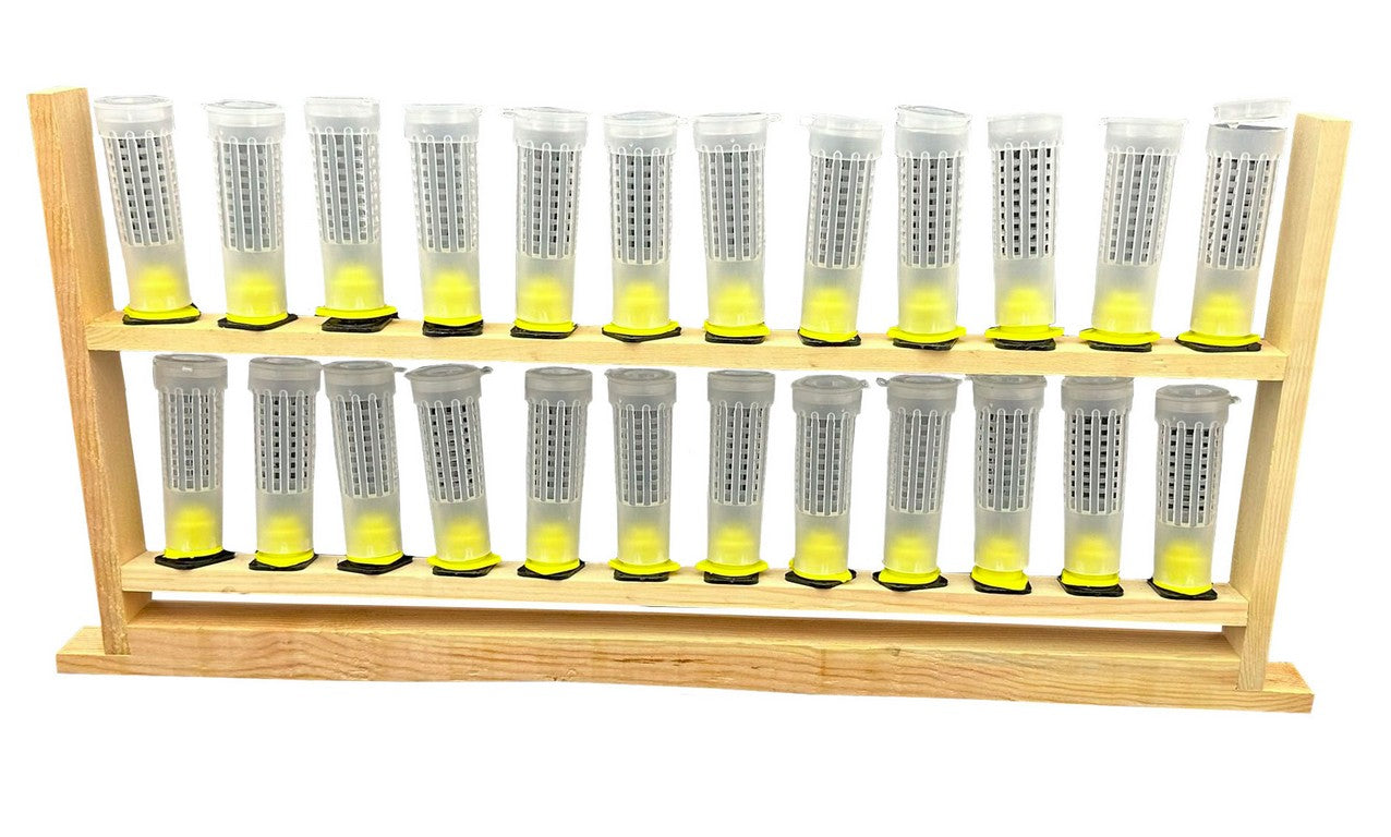 Queen Rearing Frame with Rollers - Beekeeping Equipment for Easy Hive Management | Perfect for Honey Production & Bee Colony Expansion