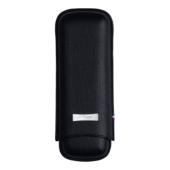 Premium S.T. Dupont 2 Cigar Adjustable Travel Case - Luxury Leather Cigar Holder for Business Travel & Gifts - Perfect for Cigar Aficionados & Corporate Gifting