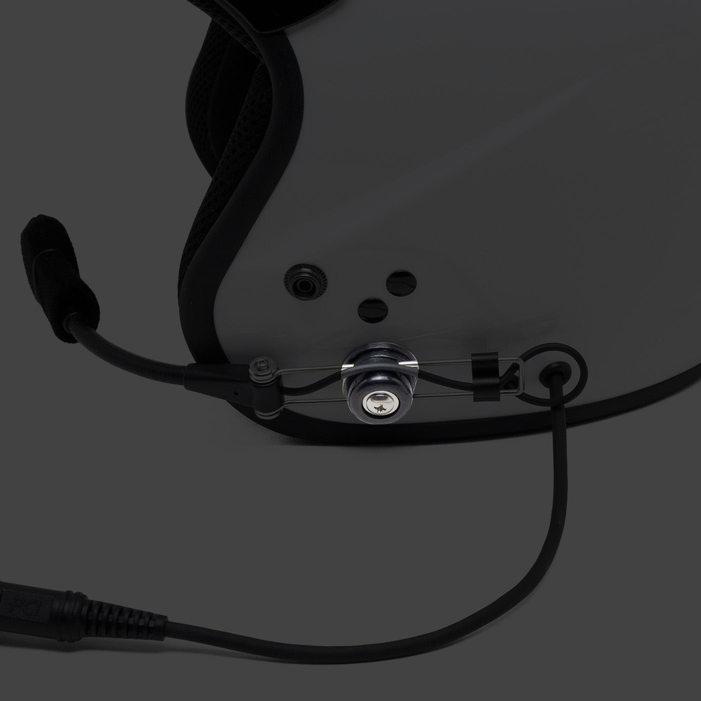 Wire Boom Microphone for Open Face Helmet & Headset - Clear Hands-Free Communication for Motorcycle Riders, Gaming & Online Meetings