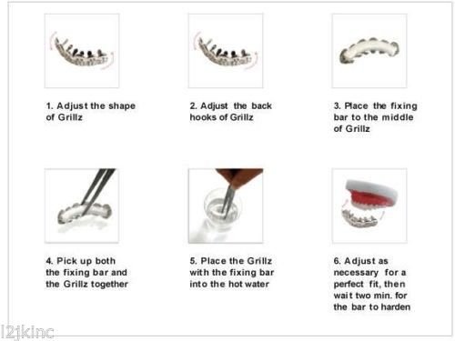 L & L Nation 24K Gold Plated Plain Top & Bottom Grillz for Teeth - Hip Hop Jewelry for Men & Women - Perfect for Concerts, Parties & Rap Performances