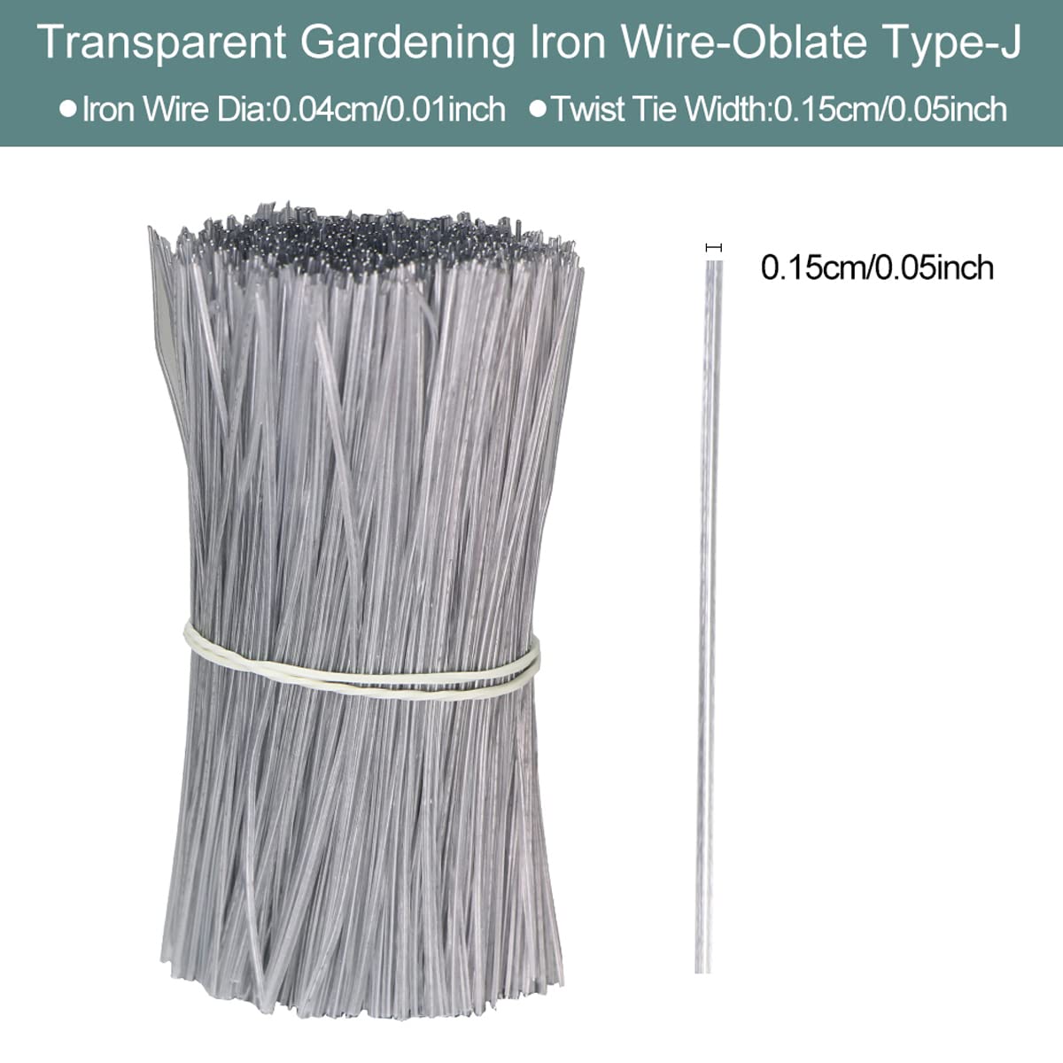 Queenbox 100pcs 30cm Plastic Twist Ties for Gardening, Flexible Reusable Plant Ties for Organizing Cables, Vines, and Garden Crops - Perfect for Plant Support, DIY Projects, and Home Organization (Transparent)