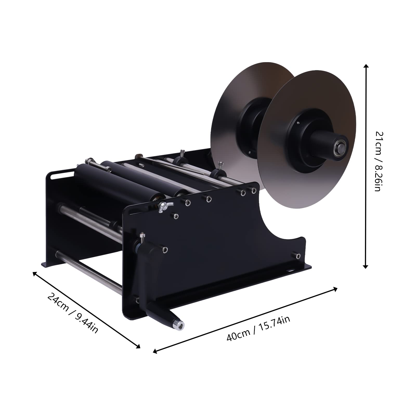 MT-30 Manual Labeling Machine for Round Bottles - 30 Labels/Minute Sticker Applicator - Perfect for Cosmetics, Essential Oils & Small Bottle Labeling