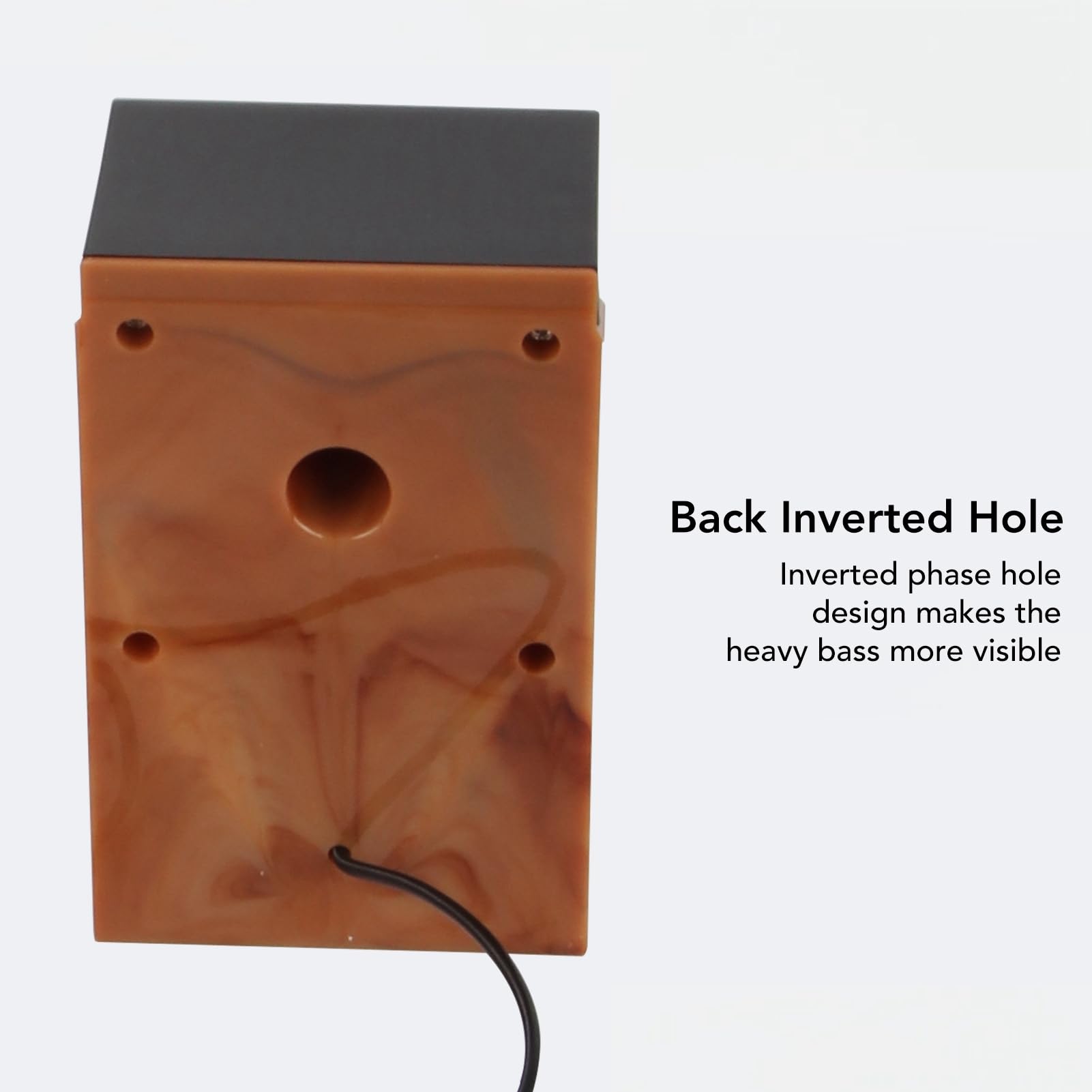 Wired HiFi Computer Speakers with Deep Bass, Wooden Design for Laptops, Phones, and TVs - Perfect for Home Office and Entertainment