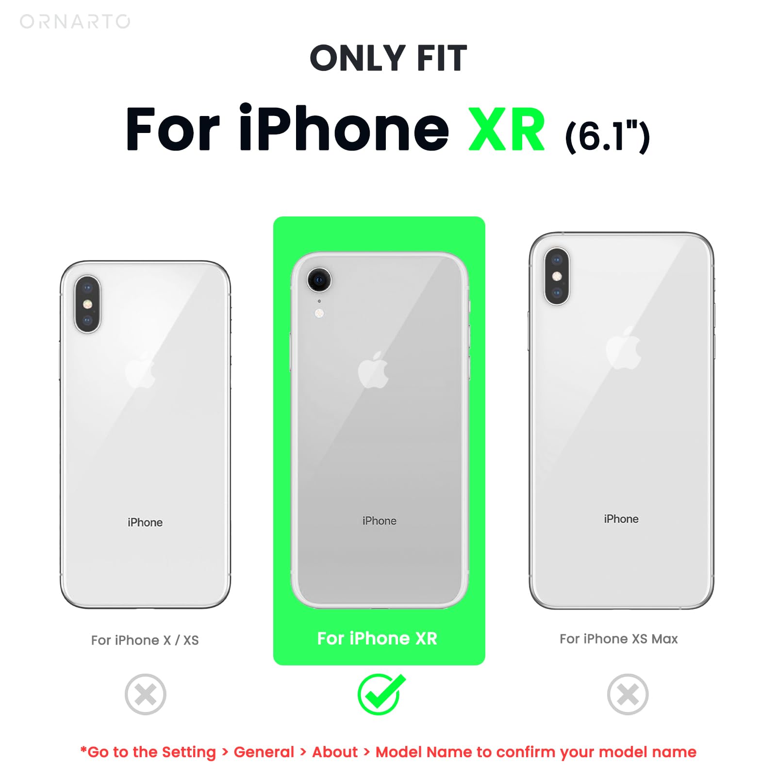 ORNARTO Slim Liquid Silicone Case for iPhone XR 6.1 Inch - Soft Gel Rubber Cover with Open Bottom Design, Pine Green | Protective Phone Case for Everyday Use, Work & Travel