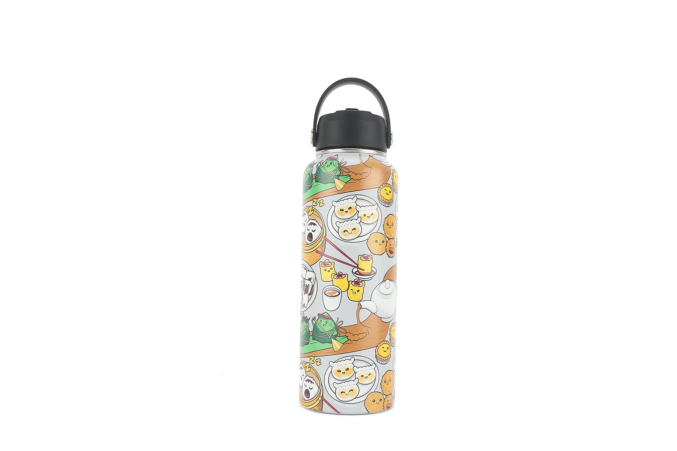 40oz Insulated Water Bottle - Leak Proof, BPA Free, Double Wall Vacuum Stainless Steel for Hot & Cold Drinks - Perfect for Hiking, Gym, Office & Travel (Dim Sum Grey)