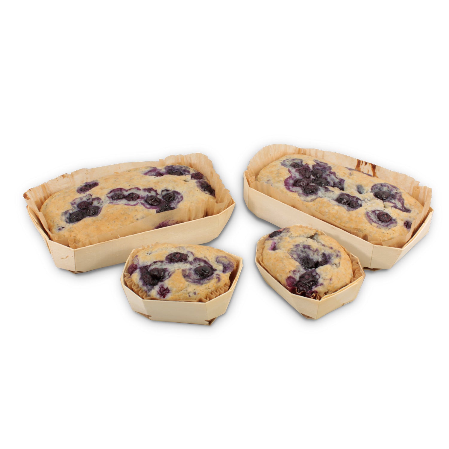 Tree Choice 9.3 x 6 x 1.5 Inch Non-Stick Baking Molds with 100 Parchment Liners - Perfect for Cupcakes, Muffins & Pastries - Bulk Baking Supplies for Home & Commercial Use