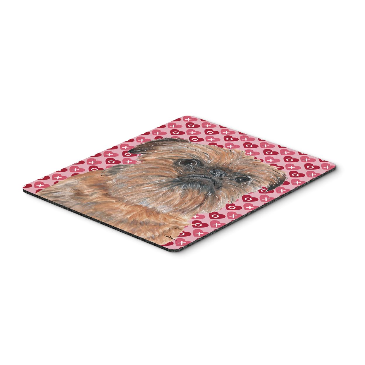 Brussels Griffon Hearts and Love Mouse Pad - Washable Large Mouse Mat for Home Office, Gaming, and Computer Use | Perfect for Work, Decor, and Daily Use