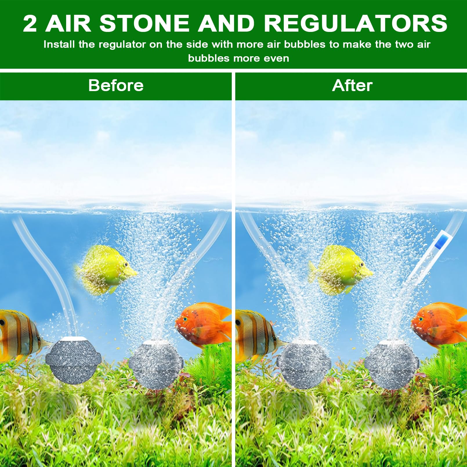 Solar Powered Pond Aerator Pump - 3 Timer Modes (18H/36H/72H) & Bubble Regulator - 4W 2200mAh Outdoor Oxygenator for Small Fish Ponds, Stock Tanks, Aquariums & Hydroponics - Perfect for Garden Water Features & Backyard Ponds