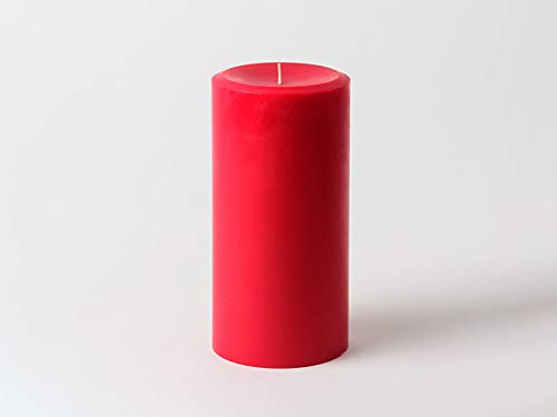 ELEGANI 6-Pack Red Pillar Candles for Christmas Holiday Decor, 4