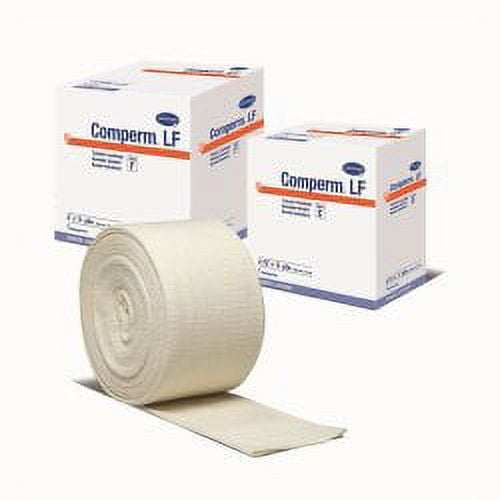 Comperm LF Tubular Compression Bandage for Lower Legs & Arms - 3 Inch x 11 Yards, Cotton/Polyester Blend (Size D) - Ideal for Swelling Relief, Lymphedema & Post-Surgery Support