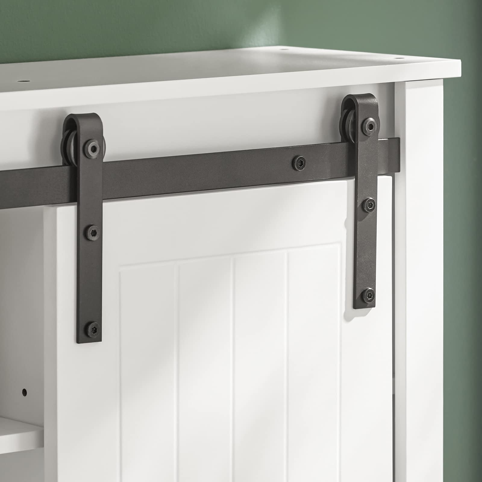 SoBuy BZR71-W Wall Mounted Bathroom Medicine Cabinet with Sliding Door - 26.8