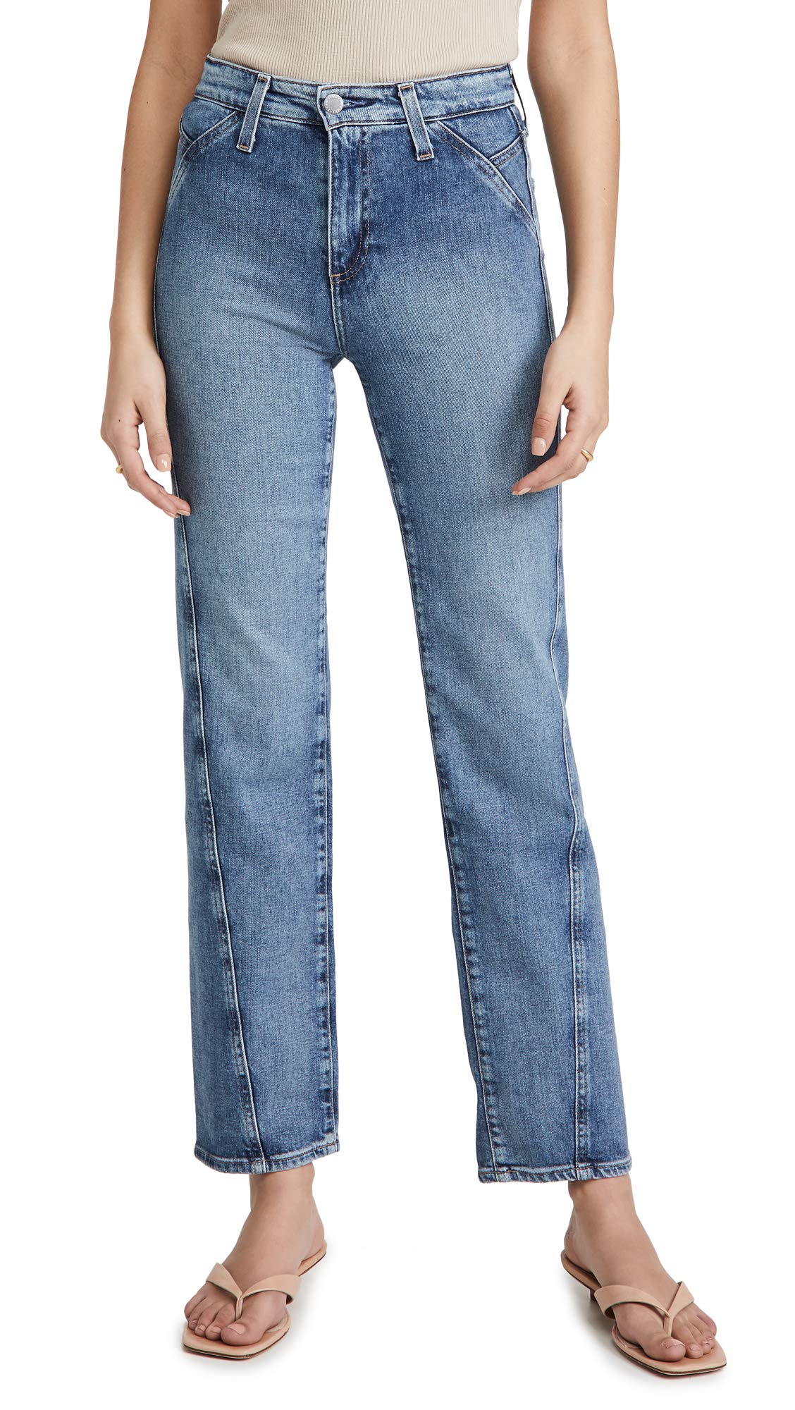 AG Adriano Goldschmied Women's Angled Alexxis Jeans - High Waist Slim Fit Stretch Denim Pants for Casual Wear & Night Out