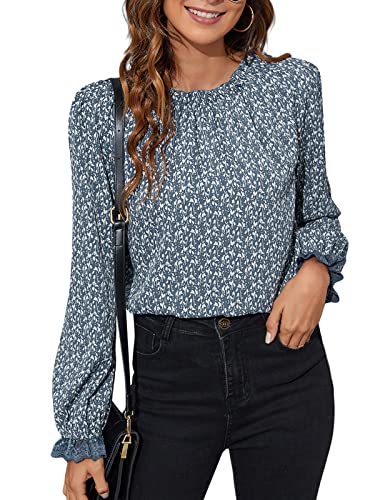 Floral Blue-long Sleeve