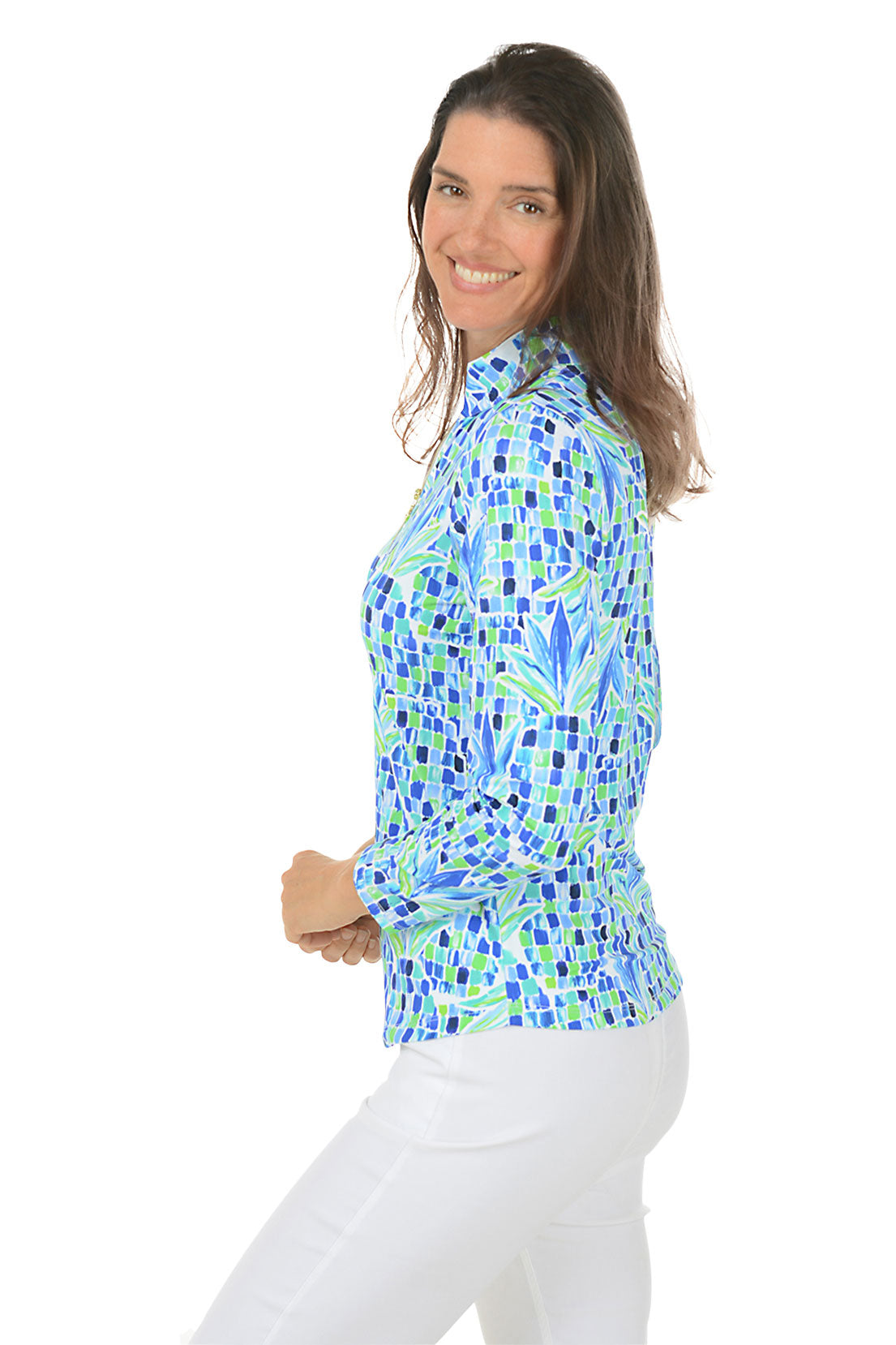 Blue Pineapple UPF50+ Sun Protection Shirt for Men & Women - Lightweight Quick-Dry UV Shirt for Beach, Hiking & Outdoor Activities