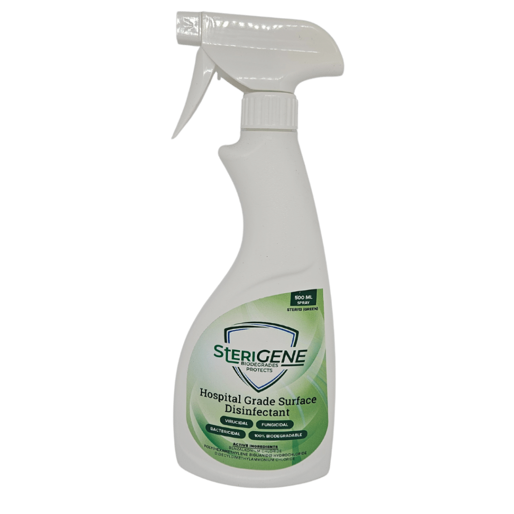 Ethical Agents SteriGene Green RTU Disinfectant - 500ml | Hospital-Grade Surface Sanitizer for Home, Clinic & Laboratory Use