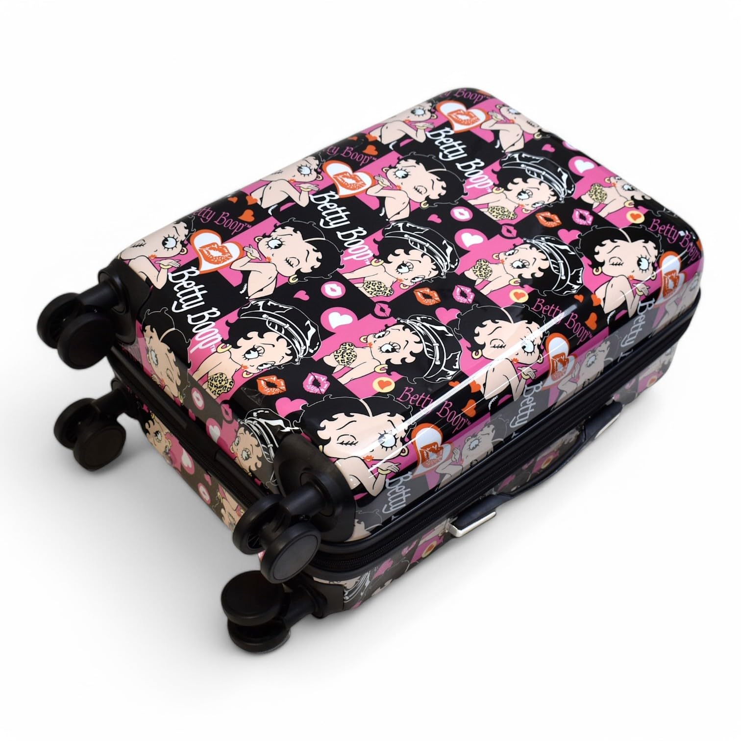 Betty Boop Themed Hard Shell Luggage Set - 3-Piece Carry-On, Medium & Large Suitcases with Spinner Wheels, Expandable Design & TSA Lock - Stylish Travel Luggage for Women, Perfect for Air Travel, Vacations & Business Trips (#CT1)