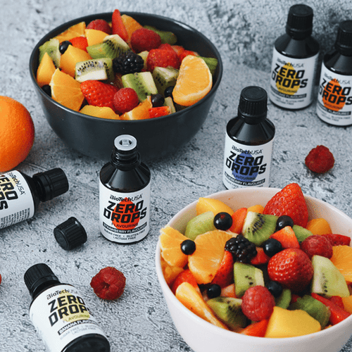 BioTech USA Zero Drops 50ml - Sugar-Free Flavor Enhancer for Coffee, Tea & Baking | Zero Calorie Sweetener Drops for Keto & Diabetic Diet | Perfect for Home, Office & Gym Use