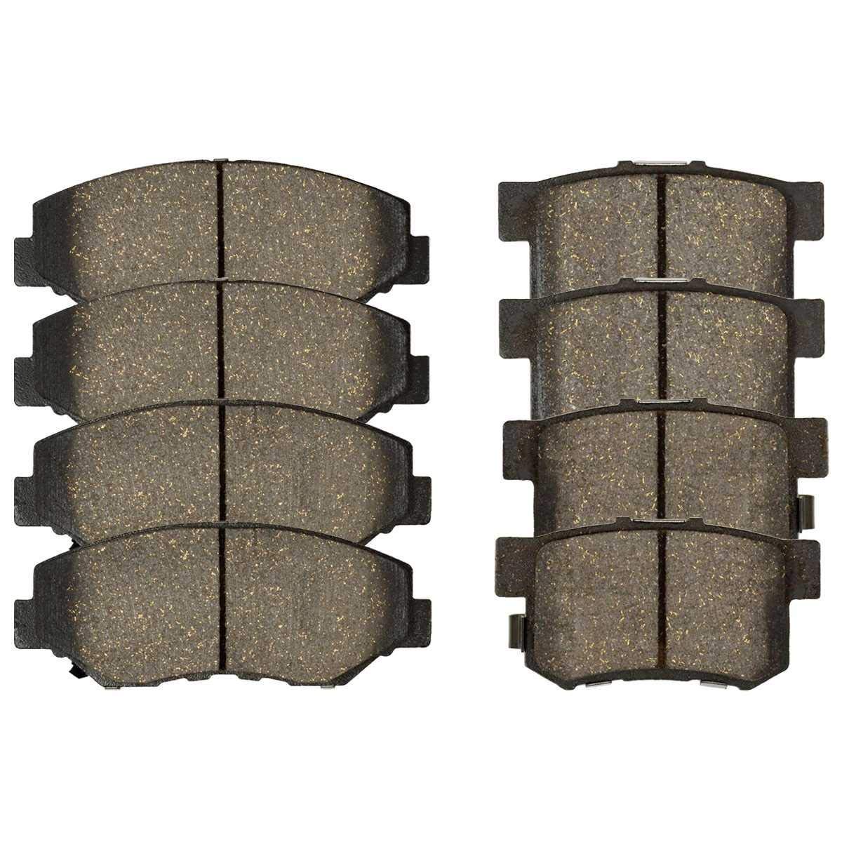 High-Quality Ceramic Brake Pads for 2002-2011 Models - Front & Rear Replacement - Perfect for Daily Commuting & Performance Driving