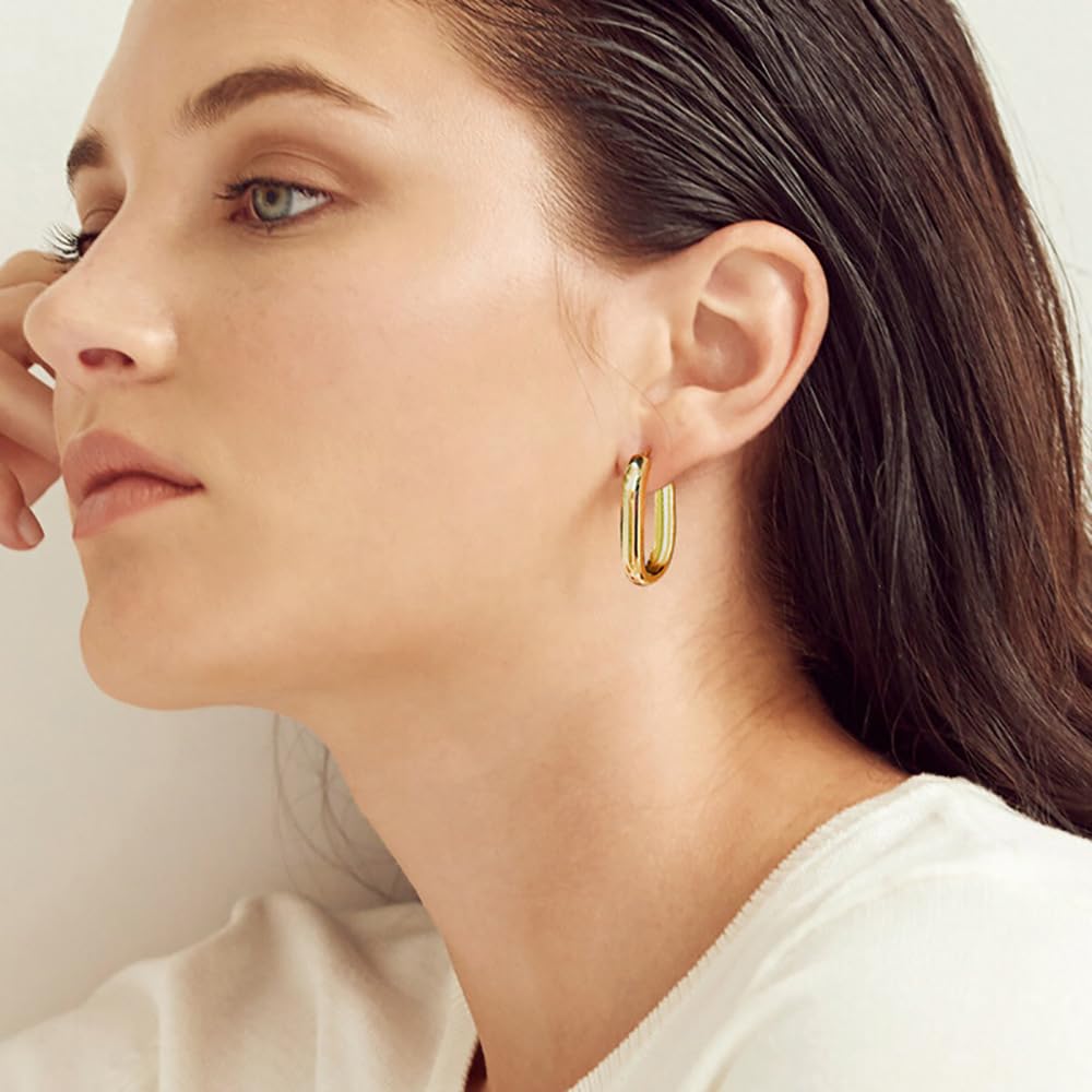 3 Pairs Small Lightweight Gold Hoop Earrings Set for Women & Men - Hypoallergenic Huggie Hoops - Perfect for Everyday Wear, Office & Date Night