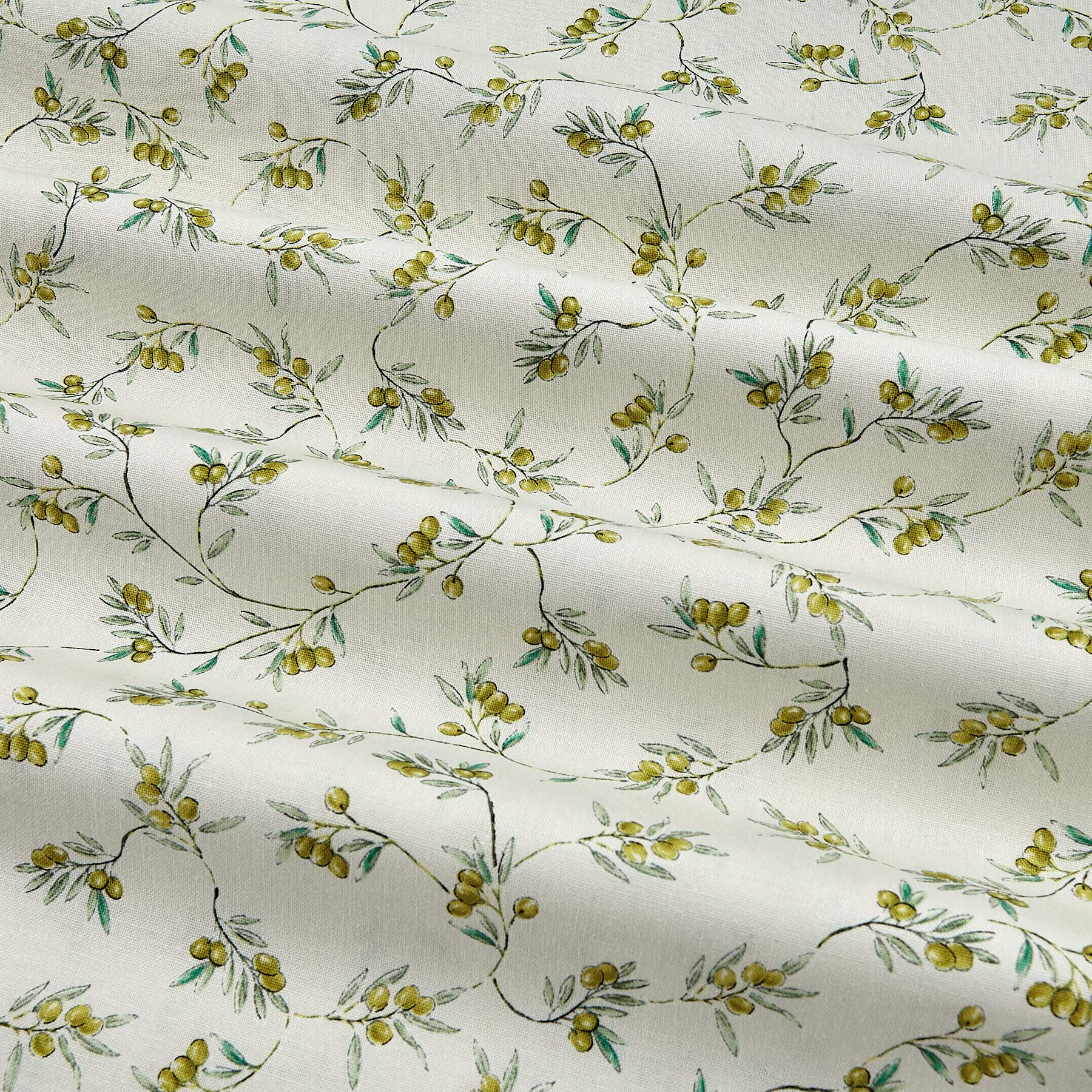 Whistler Studios Bella Toscana Olives Ivory Quilt Fabric by the Yard - Premium Cotton Fabric for Quilting, Home Decor & DIY Crafts
