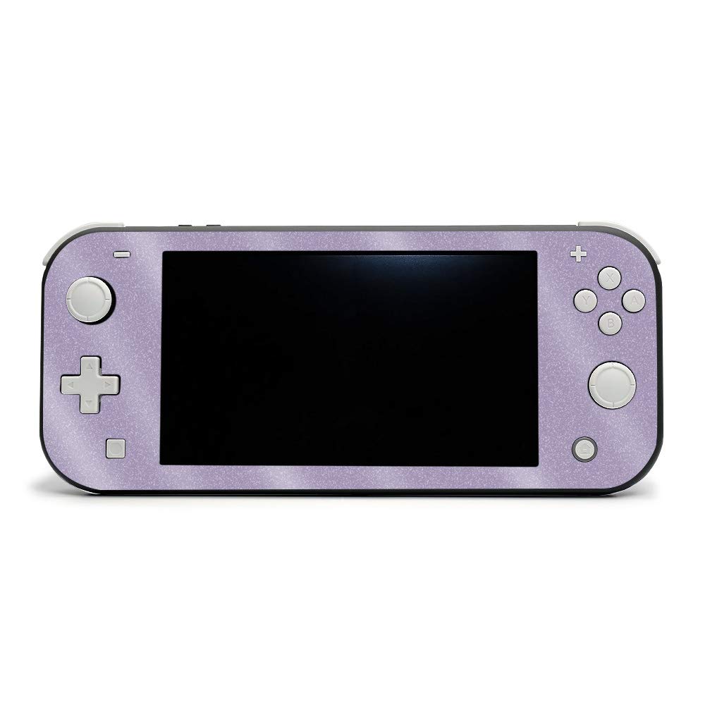 MightySkins Glossy Glitter Skin for Nintendo Switch Lite - Lavender | Protective & Durable High-Gloss Vinyl Cover | Easy to Apply & Remove | Made in USA | Perfect for Gaming, Travel & Personalization