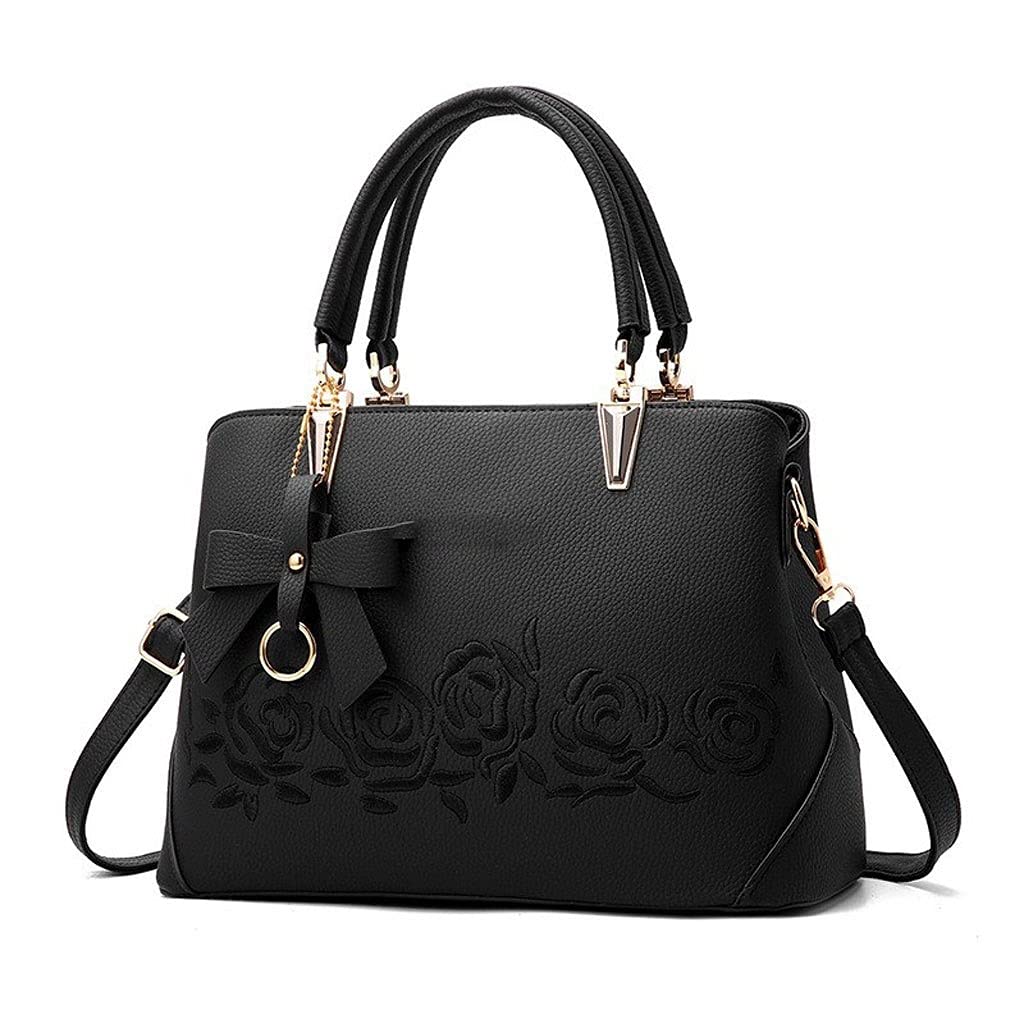 Stylish Women's PU Leather Handbags & Purses - Top Handle Satchel Tote Shoulder Bag for Work, Travel & Everyday Use