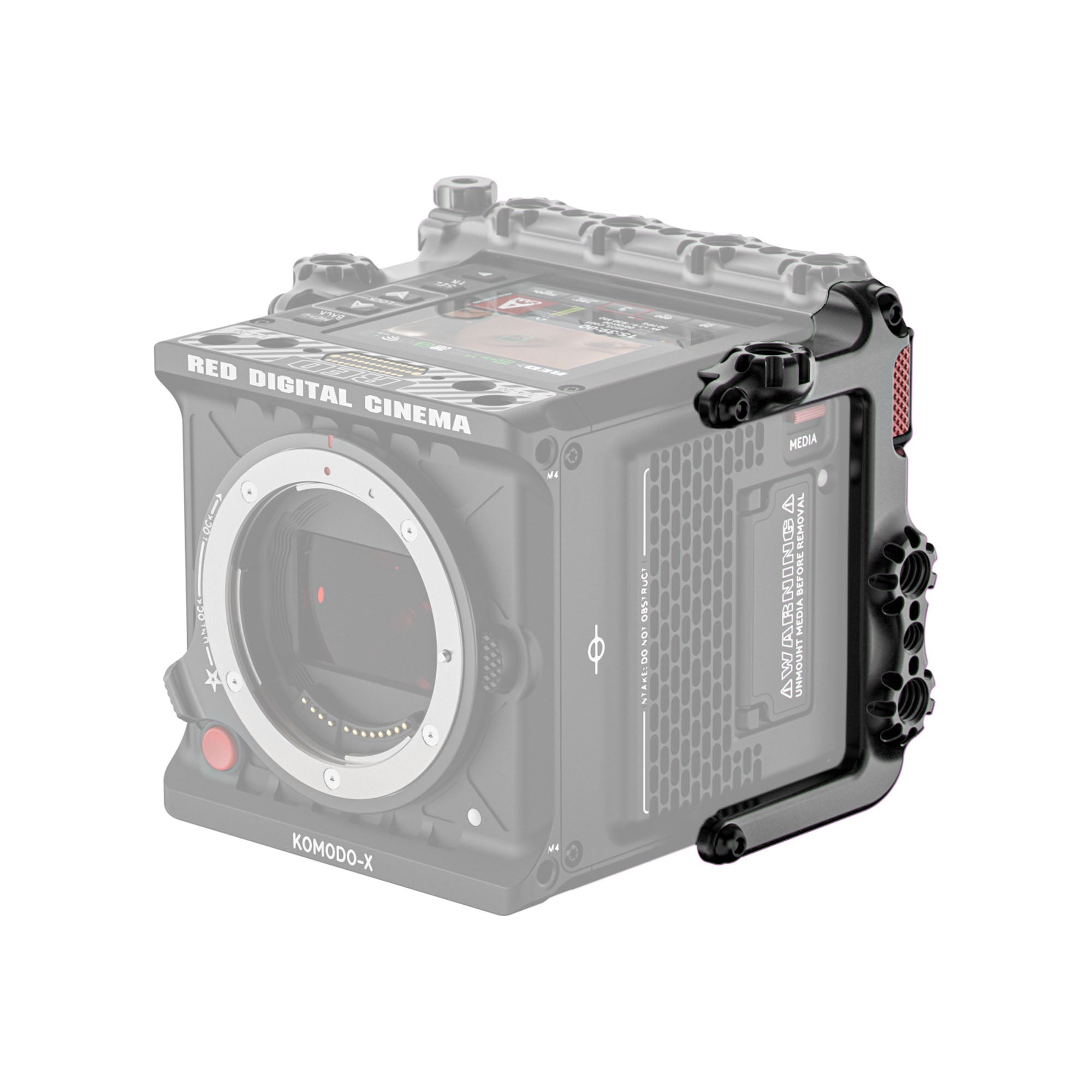 RED® KOMODO X™ Rear Left Cage - Durable Camera Cage for DSLR & Mirrorless Cameras - Perfect for Filmmaking, Vlogging & Professional Photography