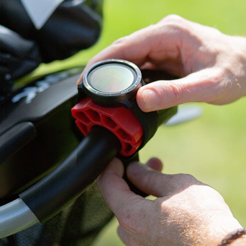 Clicgear Golf GPS Watch Mount Holder - Secure & Adjustable for Garmin, Apple Watch - Perfect for Golf Carts, Push Carts & Golf Bags