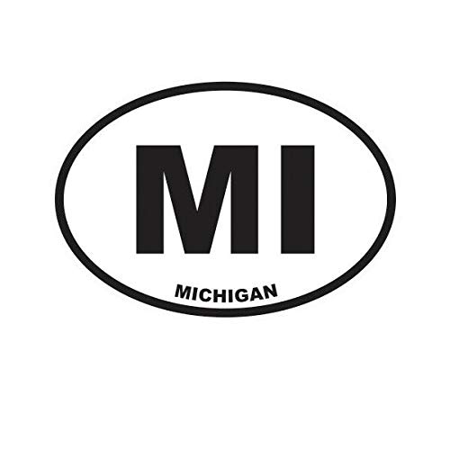 EW Designs Michigan State Oval Vinyl Decal - 5